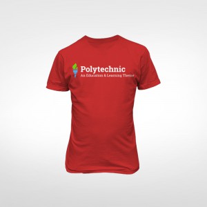 T-Shirt-Poly-Red T-Shirt-Poly-Red